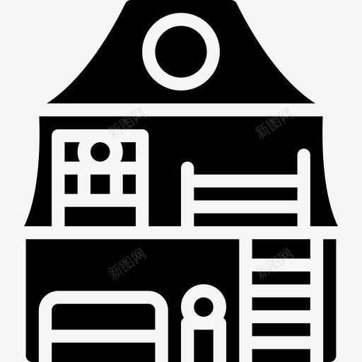 玩偶屋玩具31填充图标svg_新图网 https://ixintu.com 填充 玩偶屋 玩具31