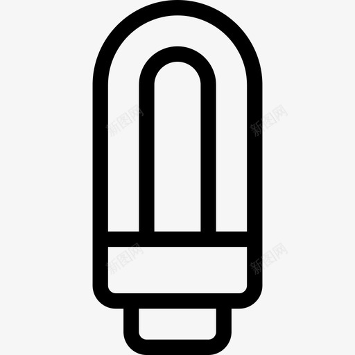 灯泡生态学114线性图标svg_新图网 https://ixintu.com 灯泡 生态学114 线性