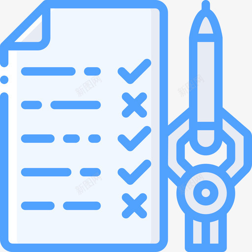 检查表人工智能21蓝色图标svg_新图网 https://ixintu.com 人工智能21 检查表 蓝色