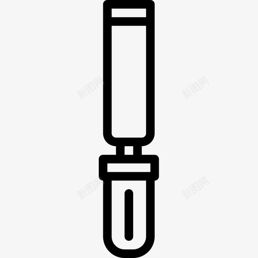 凿子建筑工具直线图标svg_新图网 https://ixintu.com 凿子 建筑工具 直线