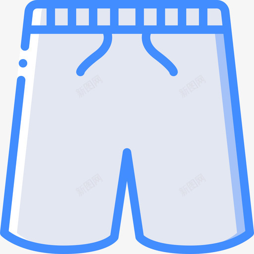 泳装夏季蓝色图标svg_新图网 https://ixintu.com 夏季 泳装 蓝色