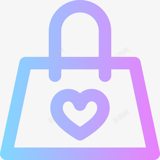 手提包love38渐变色图标svg_新图网 https://ixintu.com love38 手提包 渐变色