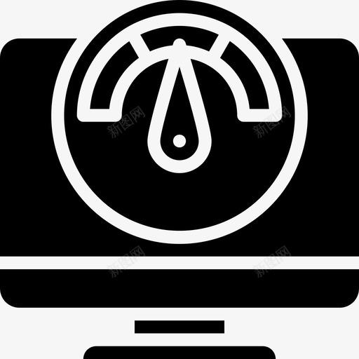车速表网络性能填充图标svg_新图网 https://ixintu.com 填充 网络性能 车速表