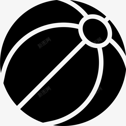 沙滩球夏季44填充图标svg_新图网 https://ixintu.com 填充 夏季44 沙滩球