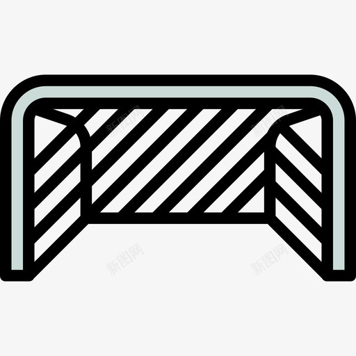 球门盒足球元素线颜色图标svg_新图网 https://ixintu.com 球门盒 线颜色 足球元素