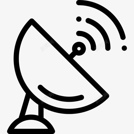 天线媒体技术5线性图标svg_新图网 https://ixintu.com 天线 媒体技术5 线性