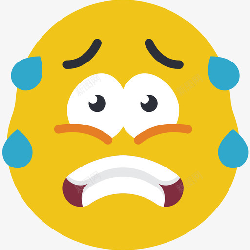 害怕表情符号29平淡图标svg_新图网 https://ixintu.com 害怕 平淡 表情符号29