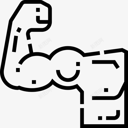 健美运动员运动38直线型图标svg_新图网 https://ixintu.com 健美运动员 直线型 运动38