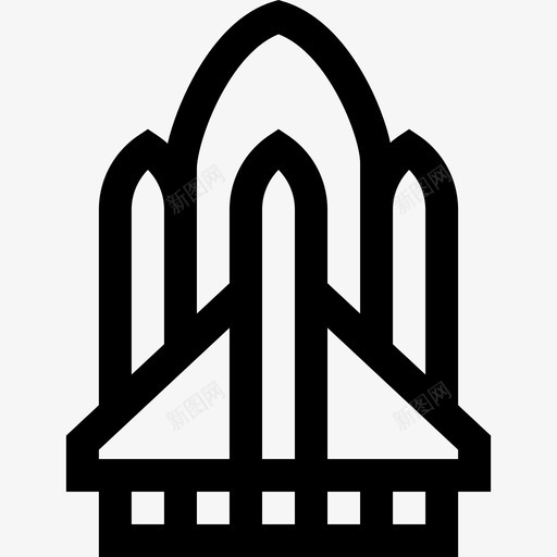 太空船运输54直线图标svg_新图网 https://ixintu.com 太空船 直线 运输54
