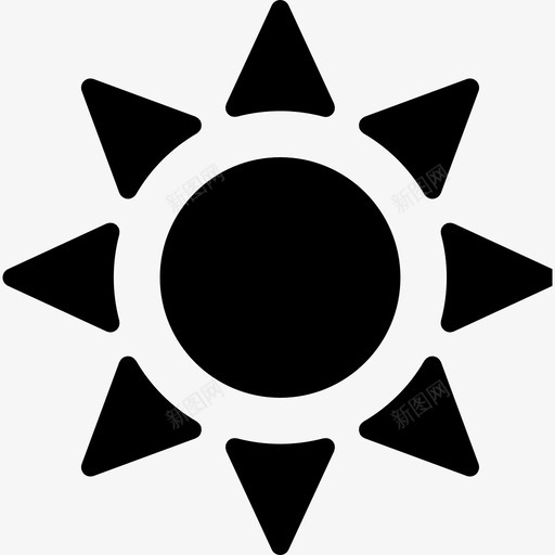 太阳夏季时间4填充图标svg_新图网 https://ixintu.com 填充 夏季时间4 太阳