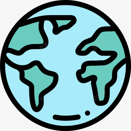 星球地球网上购物41线性颜色图标svg_新图网 https://ixintu.com 星球地球 线性颜色 网上购物41