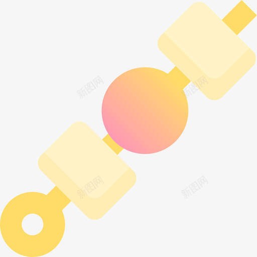 Brochette烧烤13黄色图标svg_新图网 https://ixintu.com Brochette 烧烤13 黄色