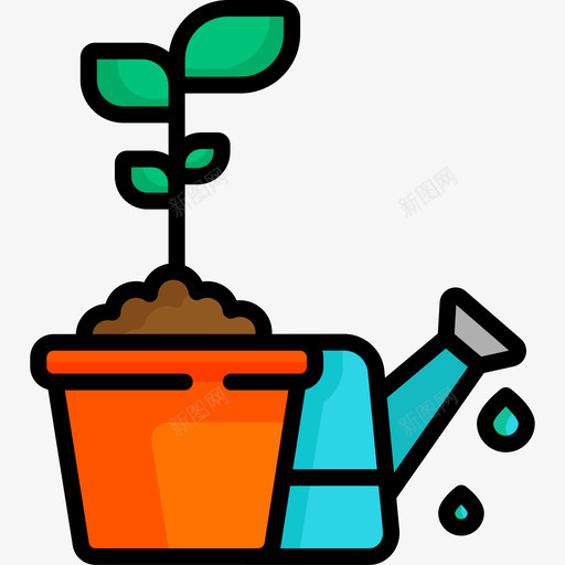 植物爱好自由时间3线状颜色图标svg_新图网 https://ixintu.com 植物 爱好自由时间3 线状颜色