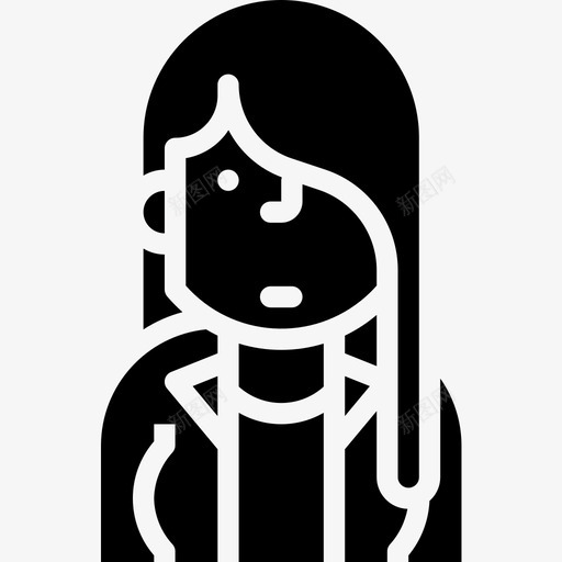 女人化身31填充图标svg_新图网 https://ixintu.com 化身31 填充 女人
