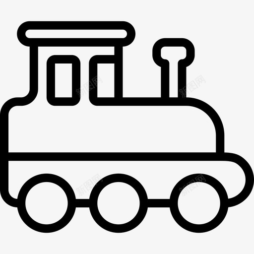 火车主题公园5直线图标svg_新图网 https://ixintu.com 主题公园5 火车 直线