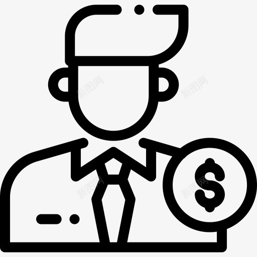 商人投资直系图标svg_新图网 https://ixintu.com 商人 投资 直系