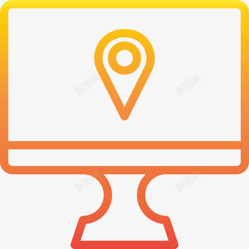 位置计算机显示器2渐变图标svg_新图网 https://ixintu.com 位置 渐变 计算机显示器2