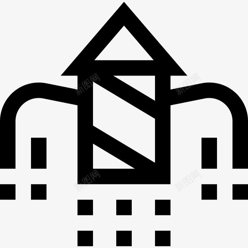 火箭队假期34直线型图标svg_新图网 https://ixintu.com 假期34 火箭队 直线型