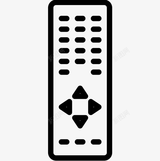 远程控制电子设备线性图标svg_新图网 https://ixintu.com 电子设备 线性 远程控制