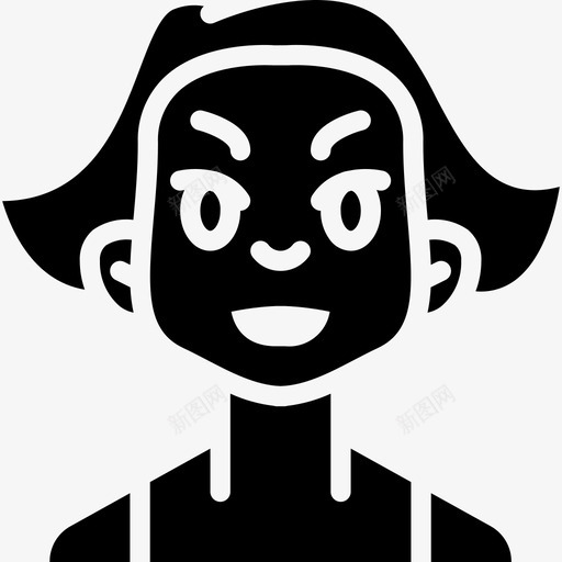 女人卡通人物图标svg_新图网 https://ixintu.com 卡通人物 女人