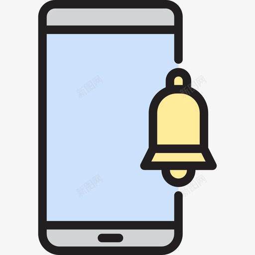 警报移动23线性颜色图标svg_新图网 https://ixintu.com 移动23 线性颜色 警报