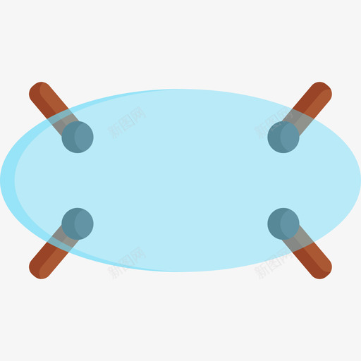 桌子家具俯视图平面图标svg_新图网 https://ixintu.com 家具俯视图 平面 桌子