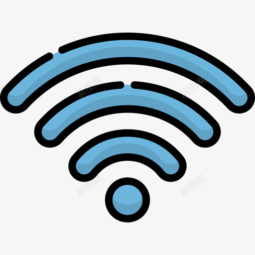 Wifi酒店119线性颜色图标svg_新图网 https://ixintu.com Wifi 线性颜色 酒店119