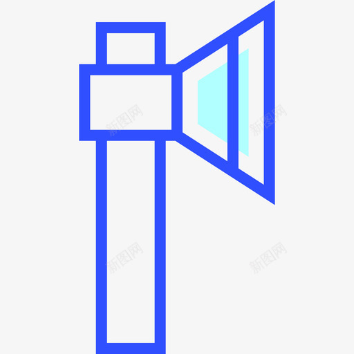 斧头冬季29线状颜色图标svg_新图网 https://ixintu.com 冬季29 斧头 线状颜色