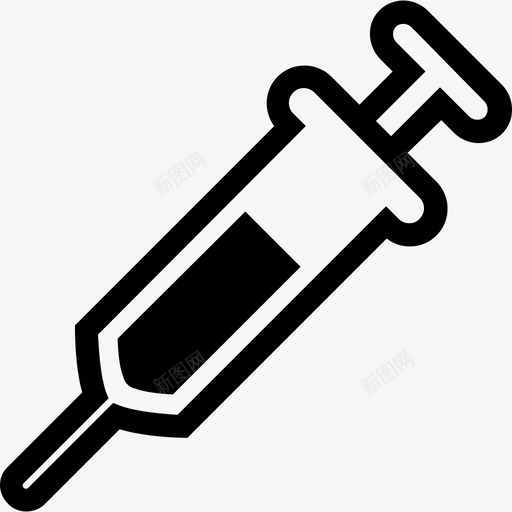 注射器实验室2线性图标svg_新图网 https://ixintu.com 实验室2 注射器 线性