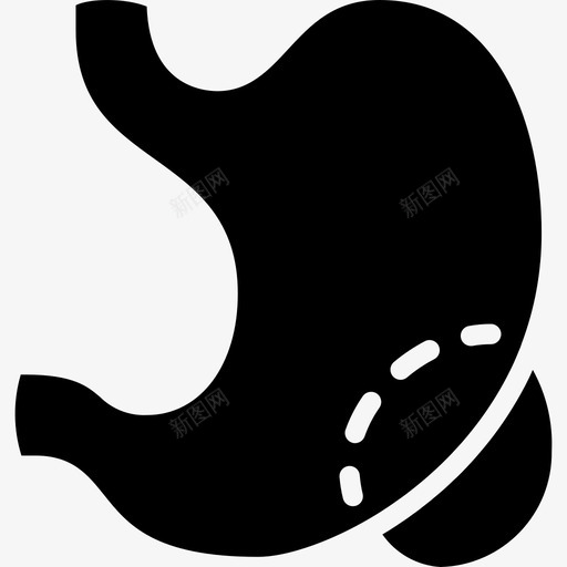 胃医学108填充图标svg_新图网 https://ixintu.com 医学108 填充 胃