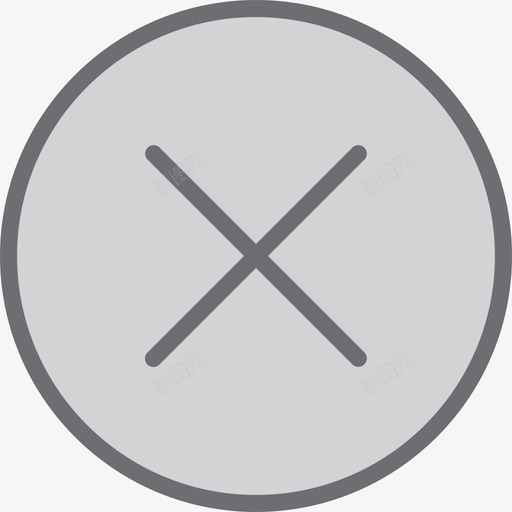 取消基本款线条颜色图标svg_新图网 https://ixintu.com 取消 基本款 线条颜色