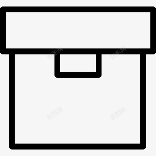 盒盒包装2线性图标svg_新图网 https://ixintu.com 盒 盒包装2 线性