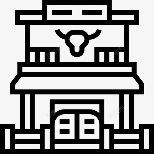 Saloon牛仔5直系图标svg_新图网 https://ixintu.com Saloon 牛仔5 直系