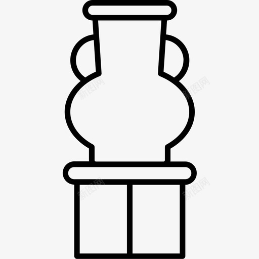 花瓶38号博物馆直纹图标svg_新图网 https://ixintu.com 38号博物馆 直纹 花瓶