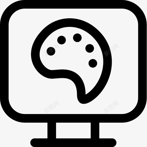 画板艺术家工作室6线性图标svg_新图网 https://ixintu.com 画板 线性 艺术家工作室6