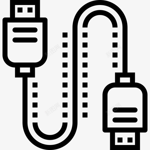 插件网络和数据库概要线性图标svg_新图网 https://ixintu.com 插件 线性 网络和数据库概要