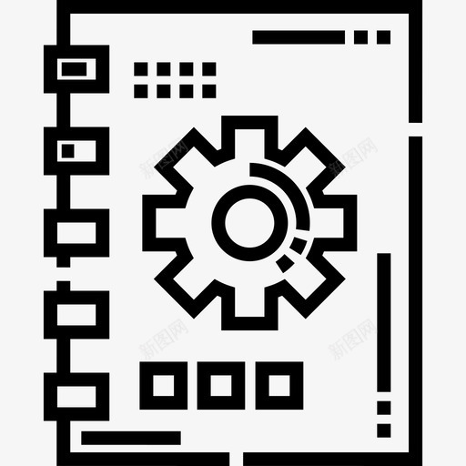书籍工程16线性图标svg_新图网 https://ixintu.com 书籍 工程16 线性