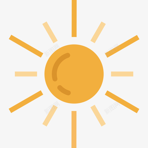 太阳149号天气平坦图标svg_新图网 https://ixintu.com 149号天气 太阳 平坦
