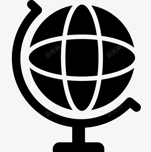 地球仪科学59填充图标svg_新图网 https://ixintu.com 地球仪 填充 科学59