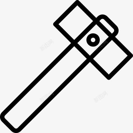 直柄锤木工11号直柄图标svg_新图网 https://ixintu.com 木工11号 直柄 直柄锤