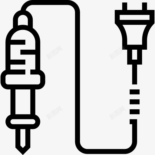 焊料施工工具10线性图标svg_新图网 https://ixintu.com 施工工具10 焊料 线性