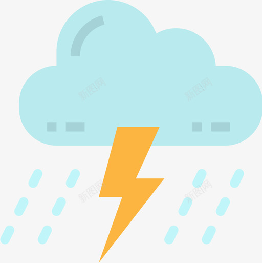 暴风雨149号天气平坦图标svg_新图网 https://ixintu.com 149号天气 平坦 暴风雨