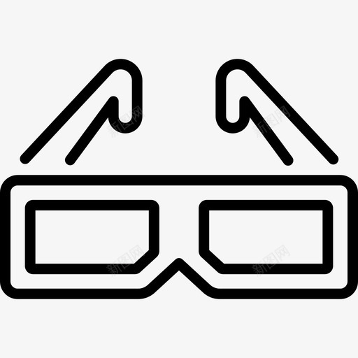 眼镜风景艺术9线性图标svg_新图网 https://ixintu.com 眼镜 线性 风景艺术9