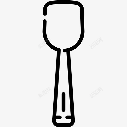 勺子冰淇淋店直筒图标svg_新图网 https://ixintu.com 冰淇淋店 勺子 直筒