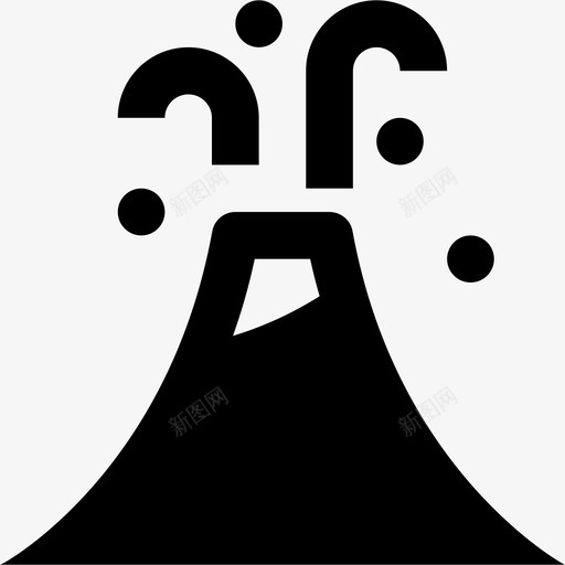 火山灾难5填充图标svg_新图网 https://ixintu.com 填充 火山 灾难5