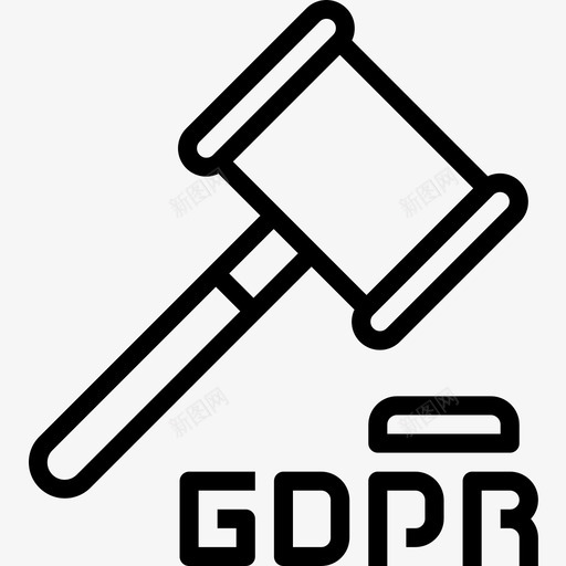 锤gdpr13线性图标svg_新图网 https://ixintu.com gdpr13 线性 锤