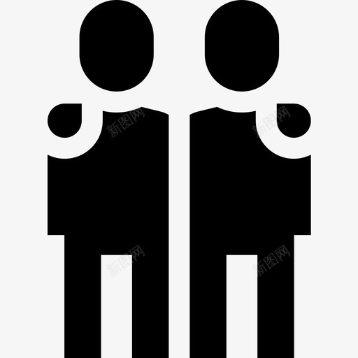 拥抱友谊12充实图标svg_新图网 https://ixintu.com 充实 友谊12 拥抱