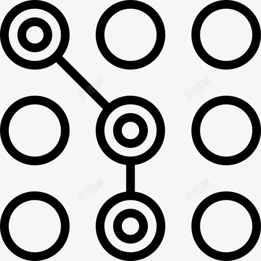 图案安全45线性图标svg_新图网 https://ixintu.com 图案 安全45 线性