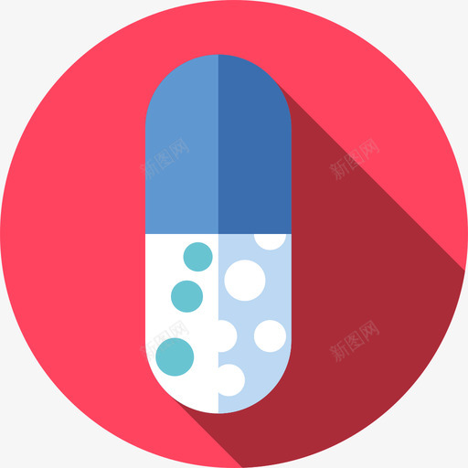 药丸药物7平的图标svg_新图网 https://ixintu.com 平的 药丸 药物7