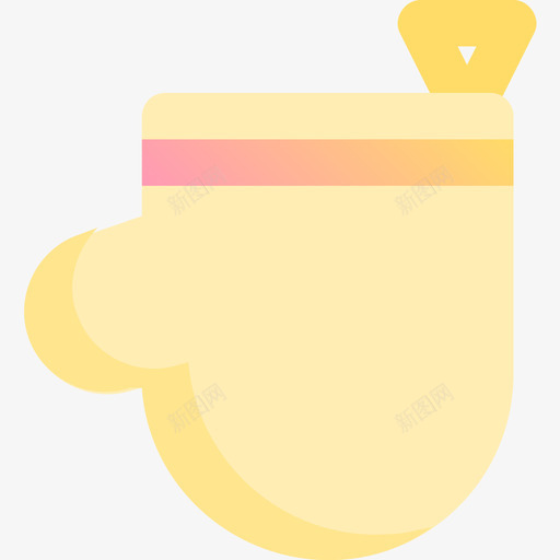烤箱手套烧烤13黄色图标svg_新图网 https://ixintu.com 烤箱手套 烧烤13 黄色